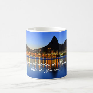 Caneca com foto da Lagoa Rodrigo de Freitas Kaffeetasse
