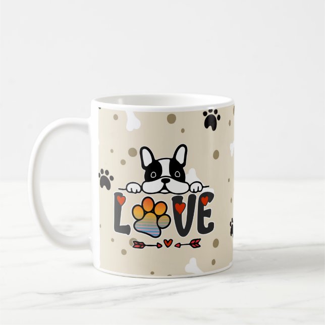 Caneca De Café Adorable cut, dogs lover mugs (Gauche)