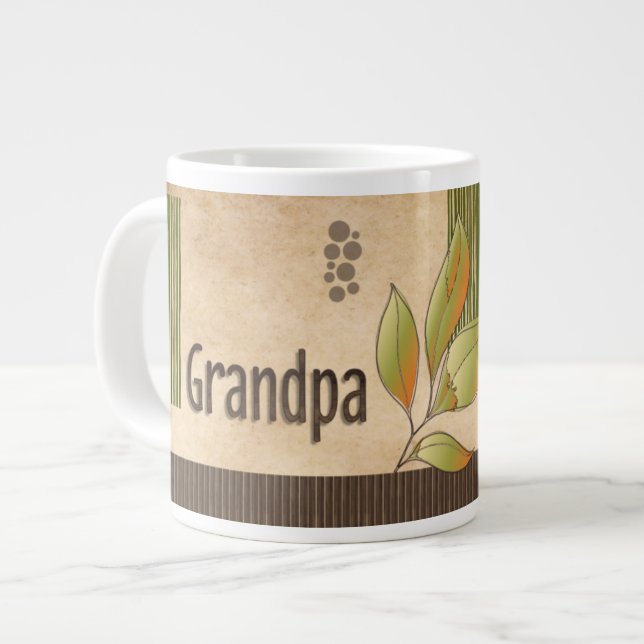 Caneca De Café Grande GRANDPA Vintag Jumbo-Tasse (Vorderseite Links)