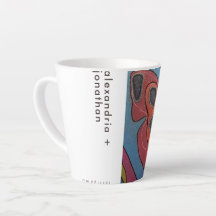 Caneca De Café Latte Foto e texto personalizados