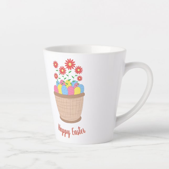 Caneca de café para a Páscoa (Happy Easter) Milchtasse (Rechts)