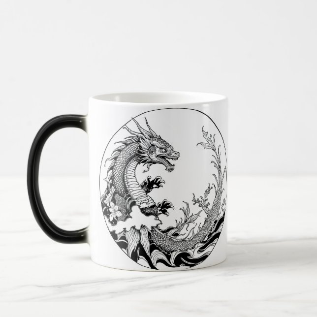 Caneca design dragao  verwandlungstasse (Links)