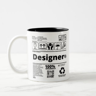 Caneca Designer Zweifarbige Tasse
