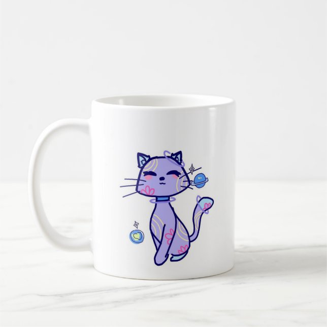 Caneca gato espacial kaffeetasse (Links)