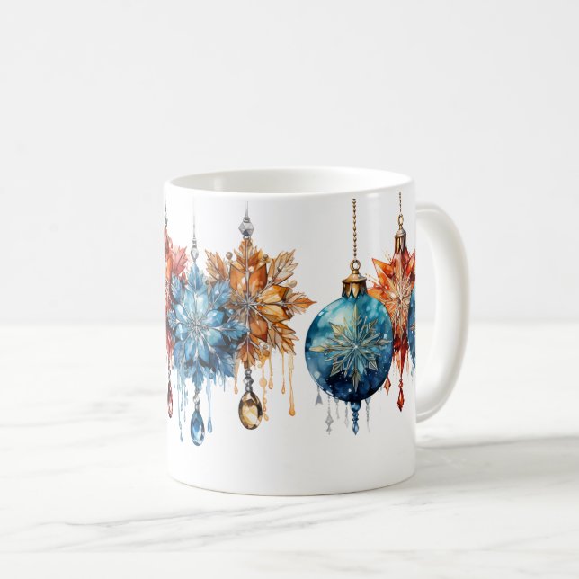 Caneca (Mug) Bola de Natal Chique Kaffeetasse (VorderseiteRechts)