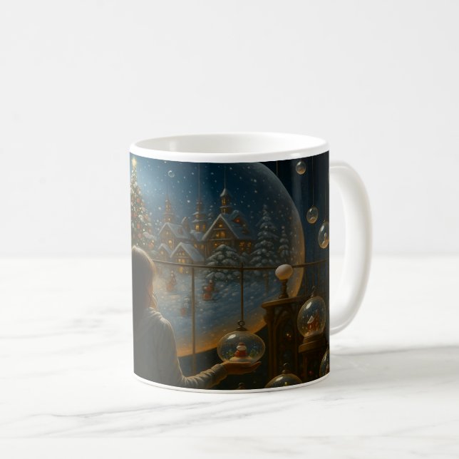 Caneca (Mug) Globos de Natal Kaffeetasse (VorderseiteRechts)