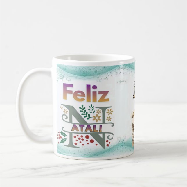 Caneca Natalina Clássica Kaffeetasse (Links)
