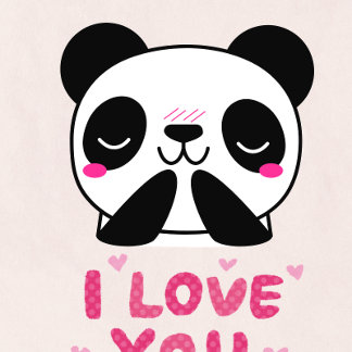 caneca panda coração desenho kaffeetasse