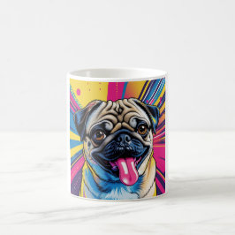 Caneca Pug Pop Art 01 Kaffeetasse