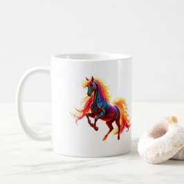 Caneca Rainbow Horse Kaffeetasse