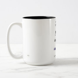 Caneca Só vim porque precisei Zweifarbige Tasse