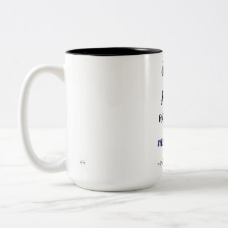 Caneca Só vim porque precisei Zweifarbige Tasse