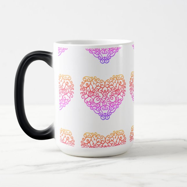 CANECA TRANSMUTAÇÃO - CORAÇÃO CORES SINGELAS VERWANDLUNGSTASSE (Links)