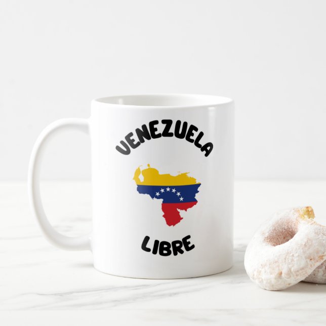 Caneca Venezuela Libre Kaffeetasse (Mit Donut)