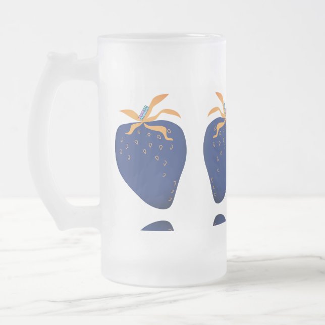CANECA VIDRO FOSCO - DESIGN ABSTRATO MATTGLAS BIERGLAS (Links)