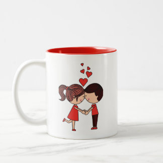 Caneca "Você Me Faz Bem"  Zweifarbige Tasse