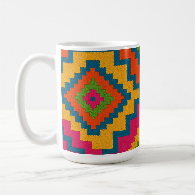 CANECAS CORES GEOMÉTRICO  KAFFEETASSE (Links)