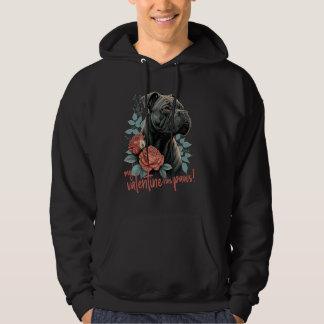 CaneCorsoHund Mit Rosen Hunde Liebe Für Valentins Hoodie