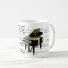 Canette De Café Piano et séparation Music mugs