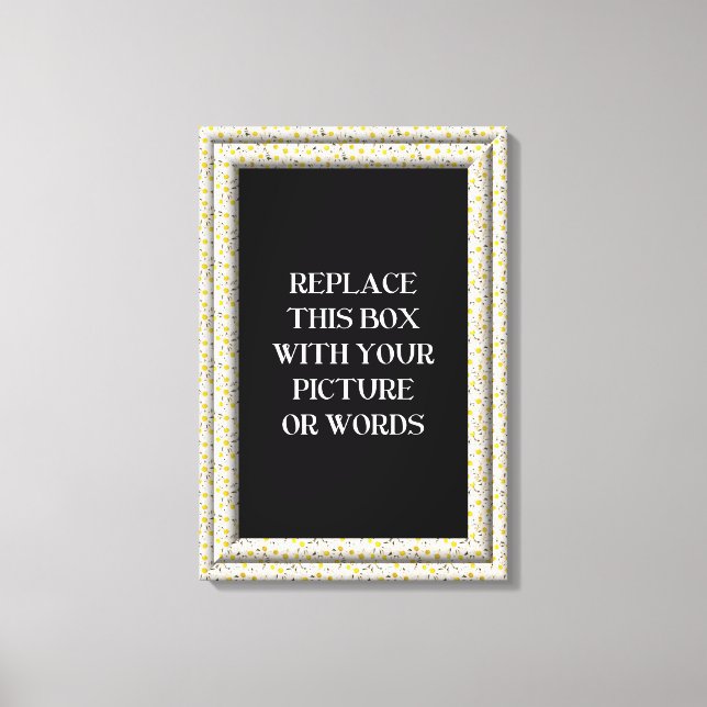 Canevas blanc "3-D" Cadre (Recto)