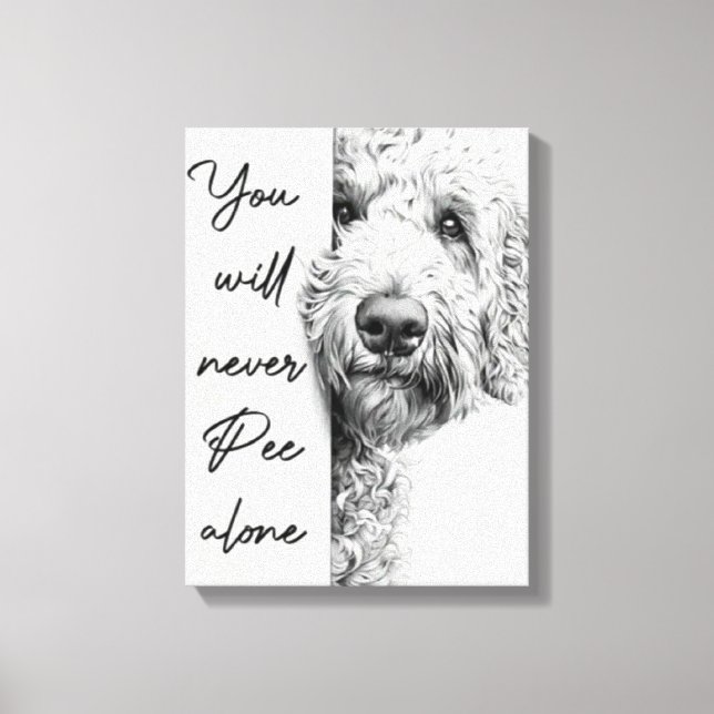Canevas Goldendoodle Personnalisé (Recto)