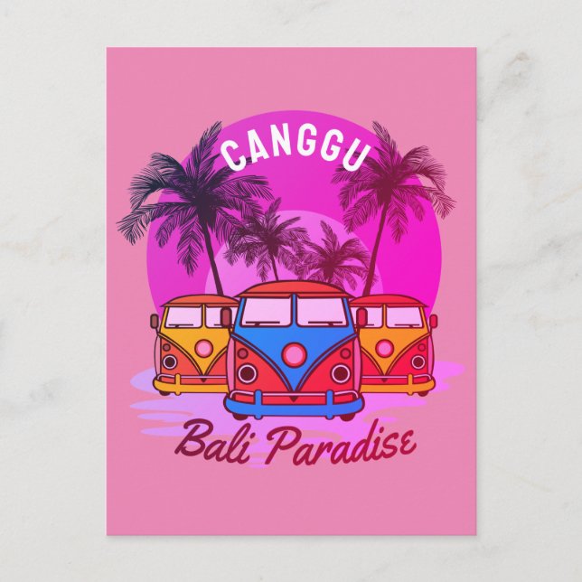 Canggu-Bali-Paradies Postkarte (Vorderseite)
