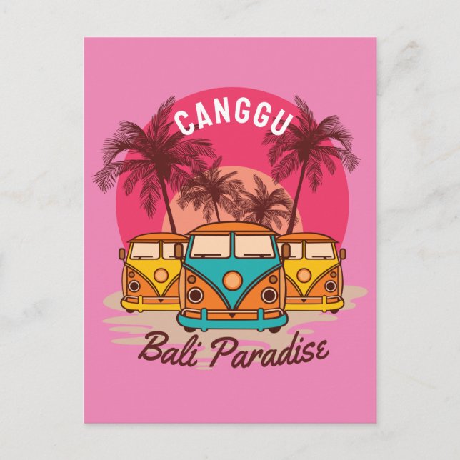 Canggu-Bali-Paradies Postkarte (Vorderseite)