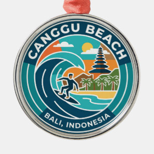 Canggu Strand Indonesien Ornament Aus Metall