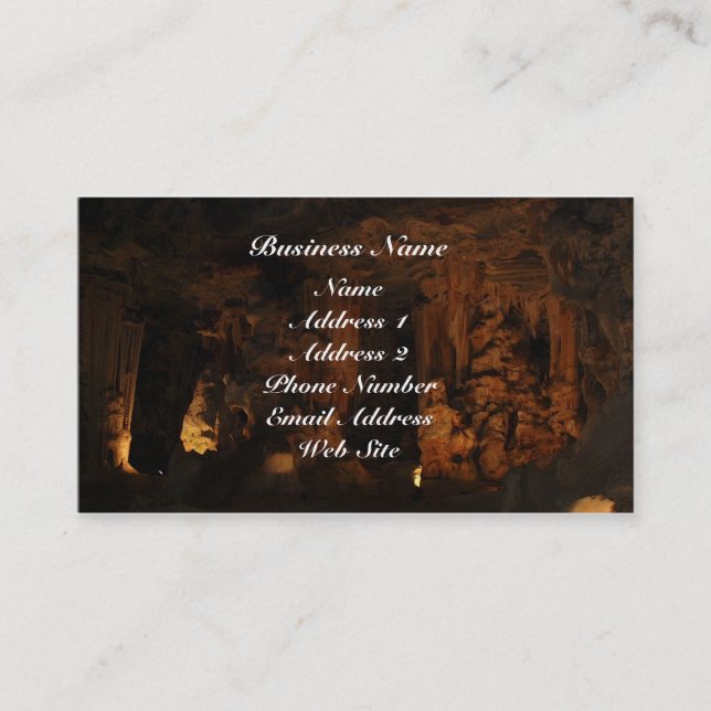 Cango Caves S. Africa Business Cards Visitenkarte (Vorderseite)