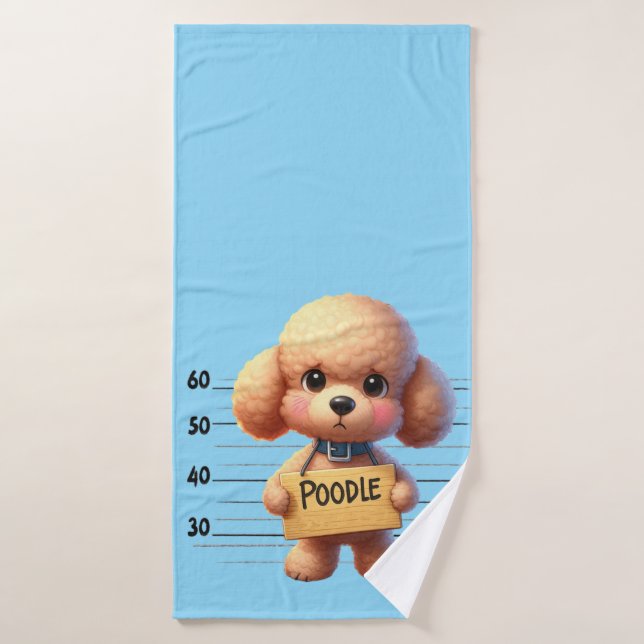 Caniche vilain (Serviette de bain)