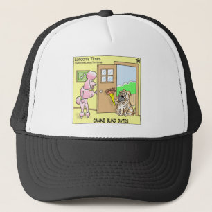 Canine Blind Dates Funny Dog Cartoon Geschenke & T Truckerkappe