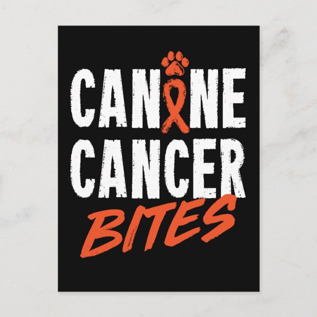 Canine Cancer Bites Postkarte (Vorderseite)