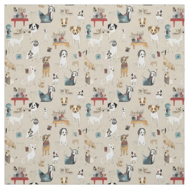 Canine Capes: Whimsy Dog Stoff (Muster)