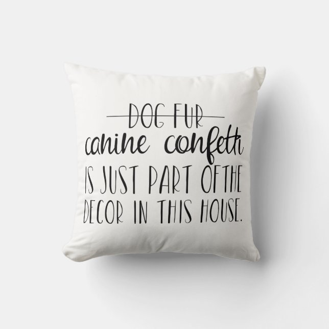 Canine Confetti Kissen (Vorderseite)