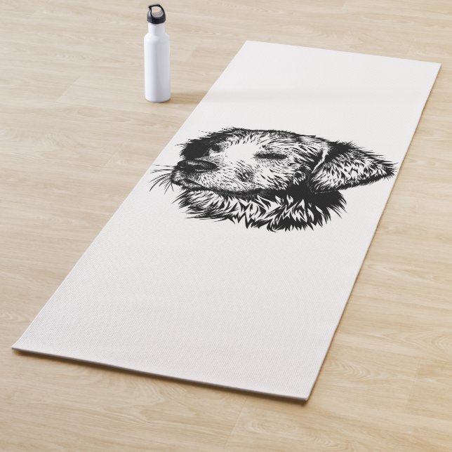 Canine Head Sketch Yogamatte (Beispiel)