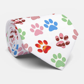 Canine Paw Print Men-Krawatte Krawatte