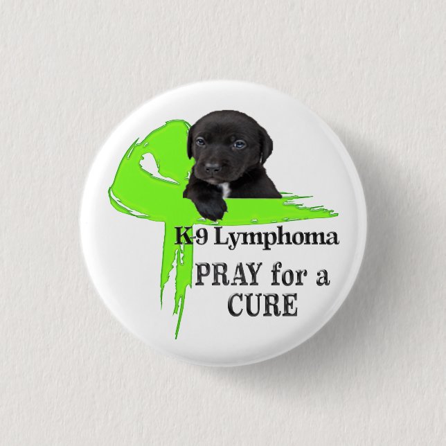 Canines Lymphom - Biss Button (Vorderseite)