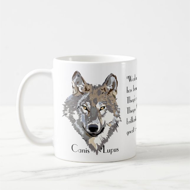 Canis Lupus 2 Kaffeetasse (Links)