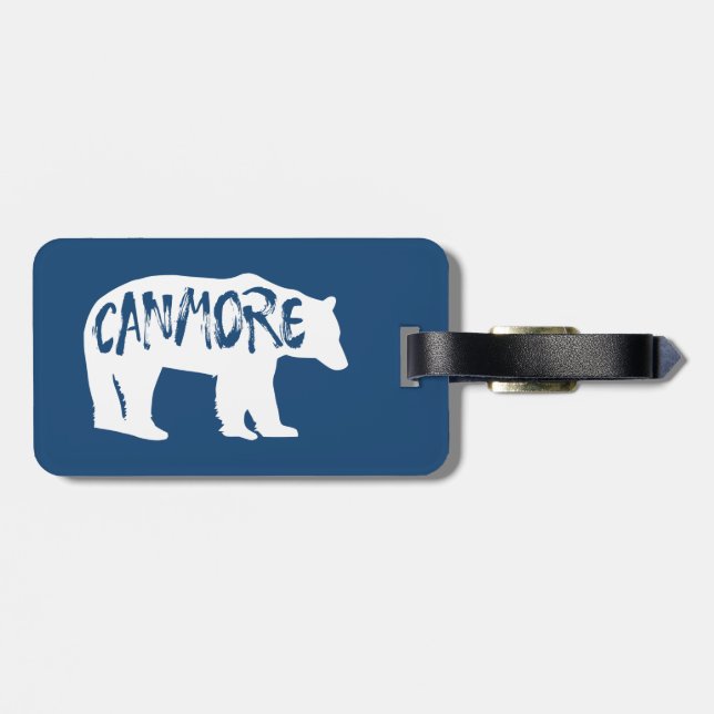Canmore Alberta Bear Gepäckanhänger (Rückseite horizontal)