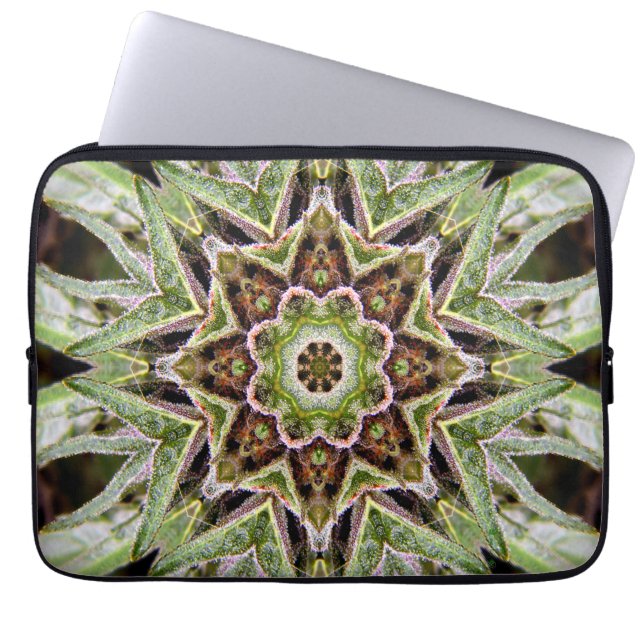 Canna-Mandala... Laptopschutzhülle (Vorderseite)