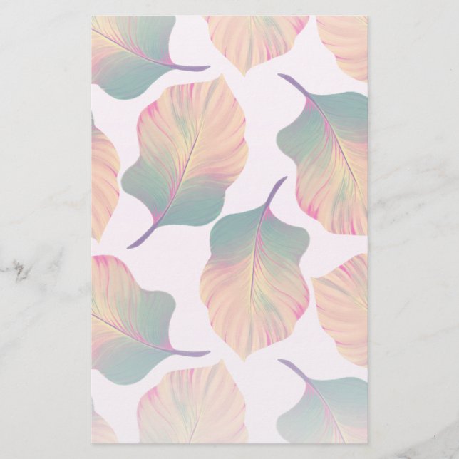 Canna Tropicanna Blätter in Pastel Briefpapier (Vorderseite)