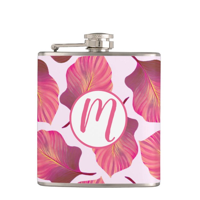 Canna Tropicanna Blätter in Rosa Flachmann (Vorderseite)