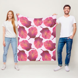 Canna Tropicanna Blätter in Rosa Fleecedecke