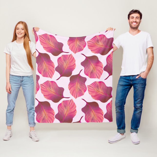 Canna Tropicanna Blätter in Rosa Fleecedecke (Beispiel)