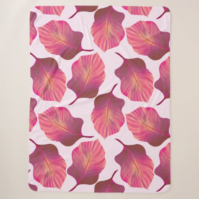 Canna Tropicanna Blätter in Rosa Sherpadecke (Vorderseite)