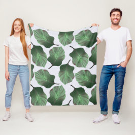 Canna Tropicanna Tropical Blätter, grün Fleecedecke