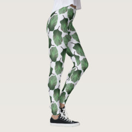 Canna Tropicanna Tropical Blätter, grün Leggings