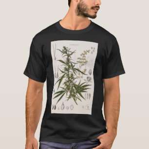 Cannabis Sativa - französischer botanischer Eintr T-Shirt