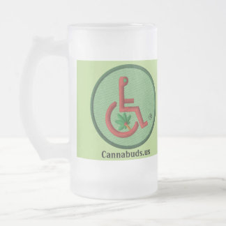 Cannabuds 16 Ounce Sprocket Verre Frosted Mug