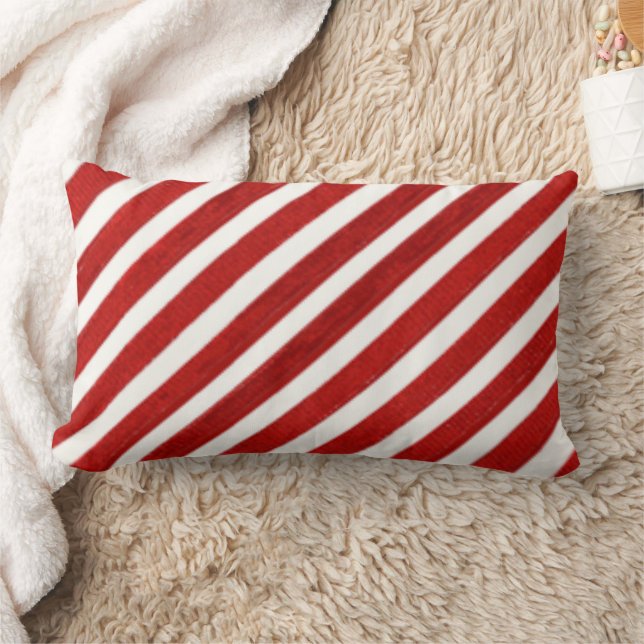 Canne de Noël coussin motif de vacances (Couverture)